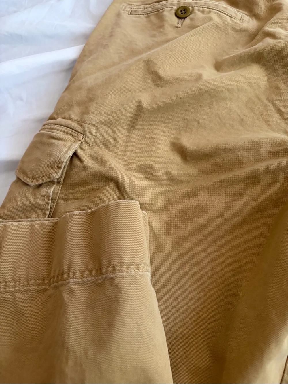 J. Crew Men's Tan Cargo Pants - Utility Style Size 34x34